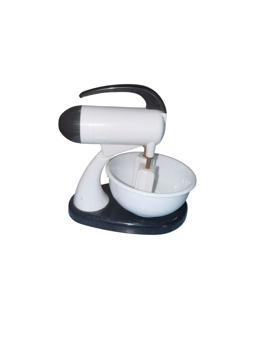 Vintage plastic mixer with salt and pepper shakers